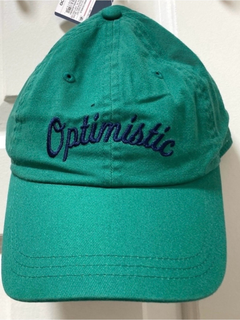 Universal Thread Optimistic Embroidered Baseball Hat Green new